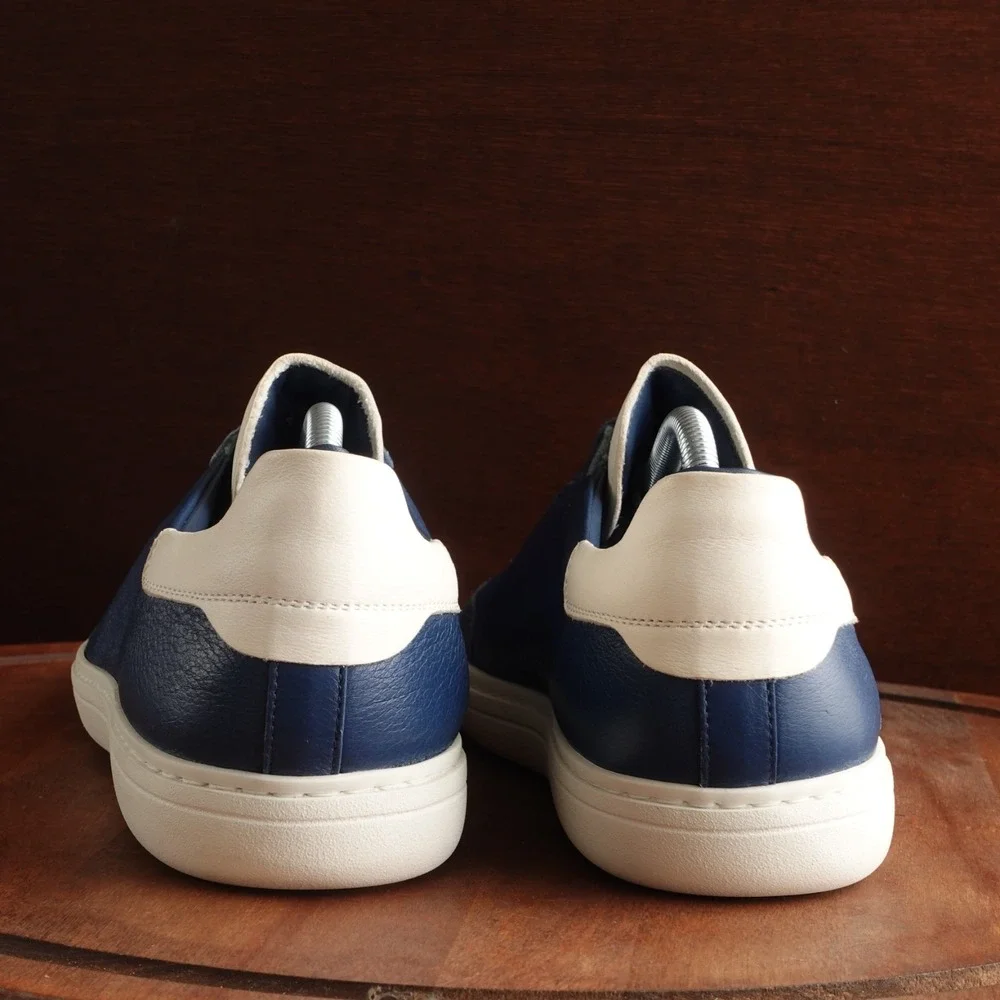 Church's Sneakers Mens SZ UK 10 US 11 Blue Boland 2 Deerskin Leather Modern Shoe